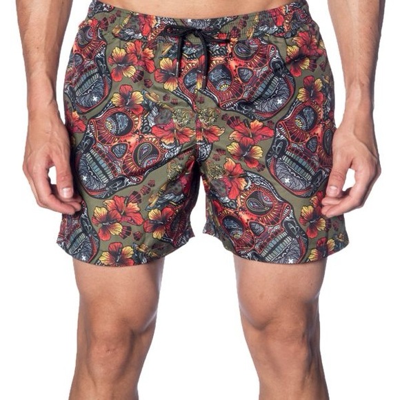 Jared Lang Printed Swim Trunks Shorts Men’s Size Medium - Picture 12 of 14